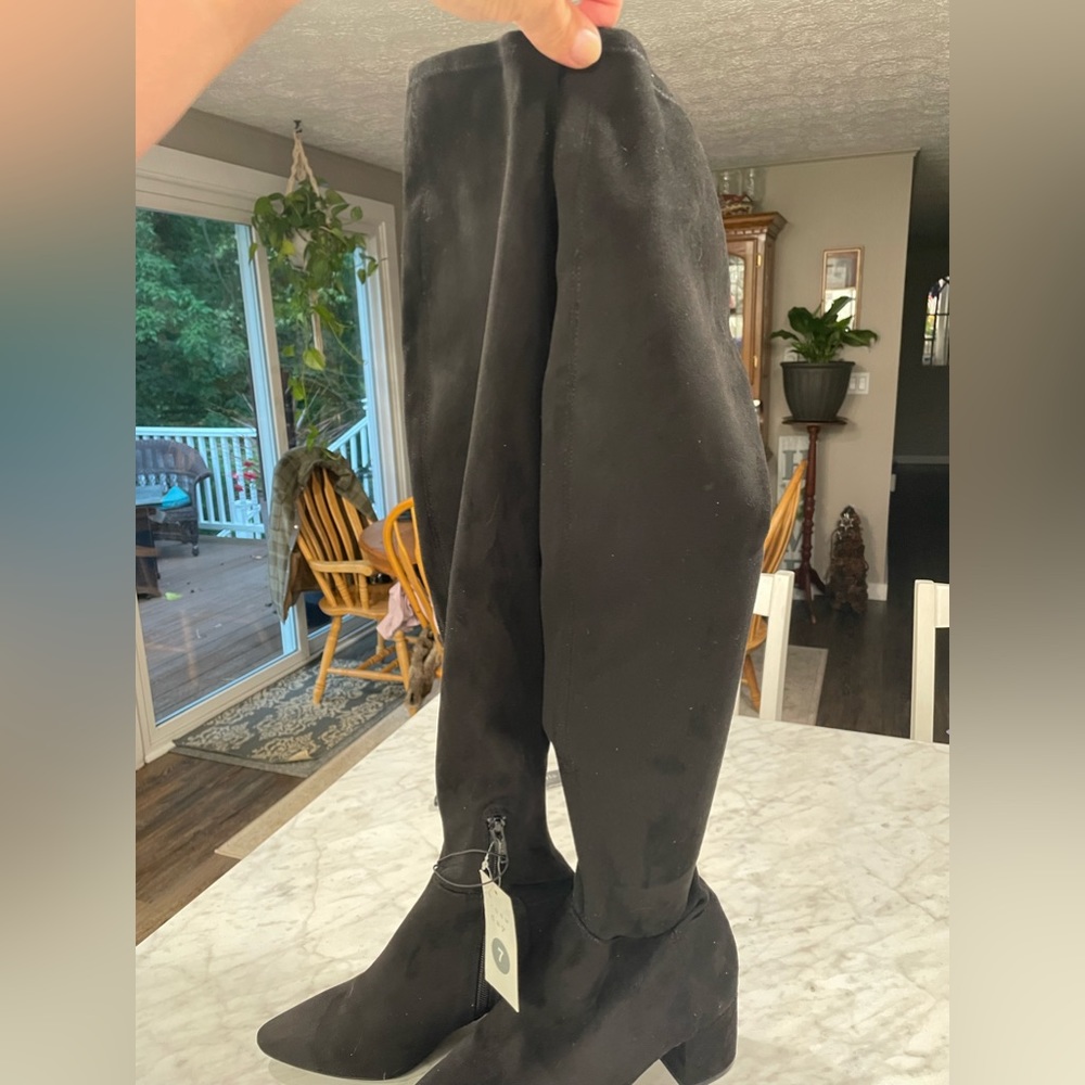 Women’s A New Day black over the knee boots. Brand new. Size 7  AC057
